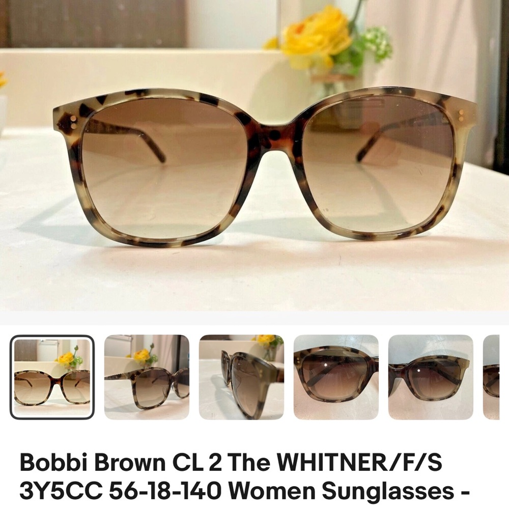 Bobbi Brown Brown Tortoise Sunglasses Whitner